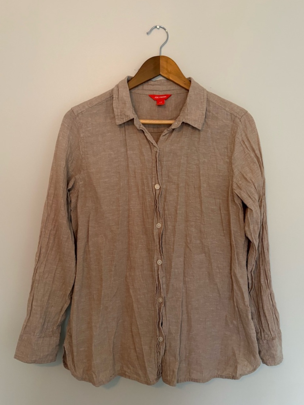 Joe Fresh Women’s Linen/Cotton Button-Up - US L